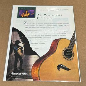 ALVAREZ-YAIRI GUITARS - KIP WINGER of WINGER - 1993 Print Advertisement